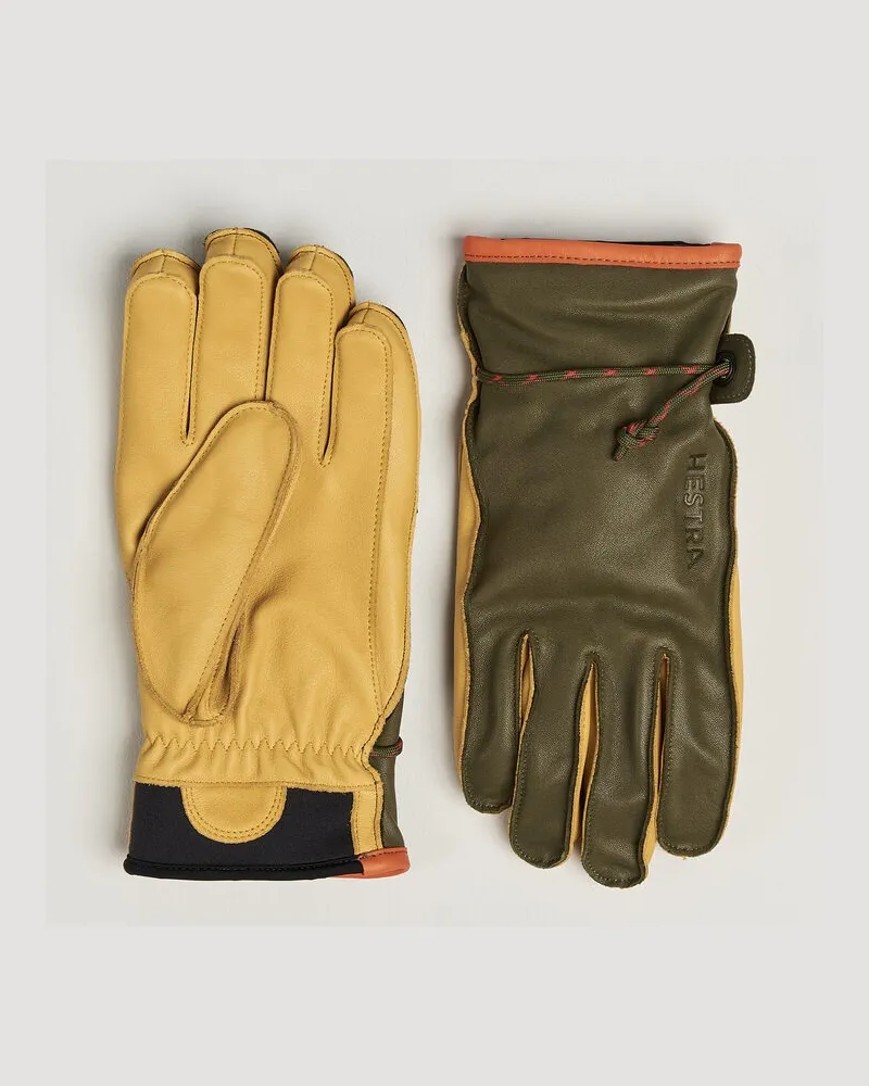 Hestra Wakayama Leather Ski Glove Loden/Tan Mehrfarbig
