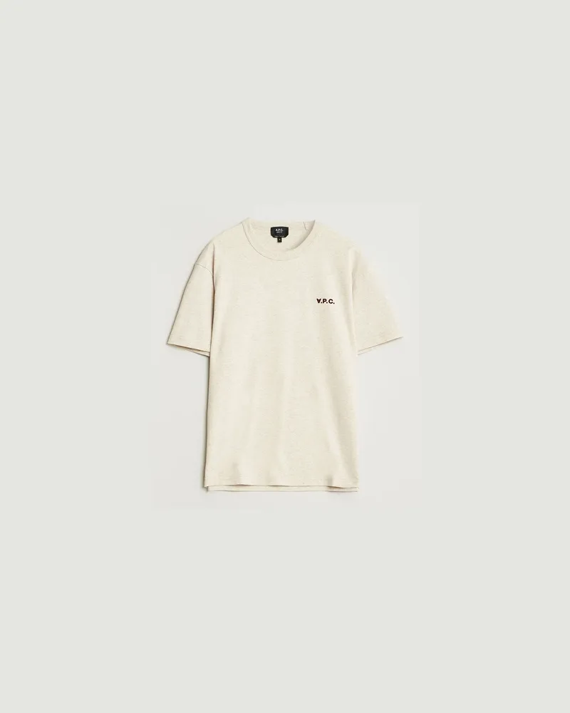 A.P.C. Boxy Fit Petit VPC T-Shirt Ecru Chine Beige