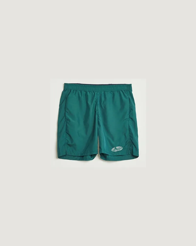 Palmes Oval Tennis Shorts Dark Green Grün