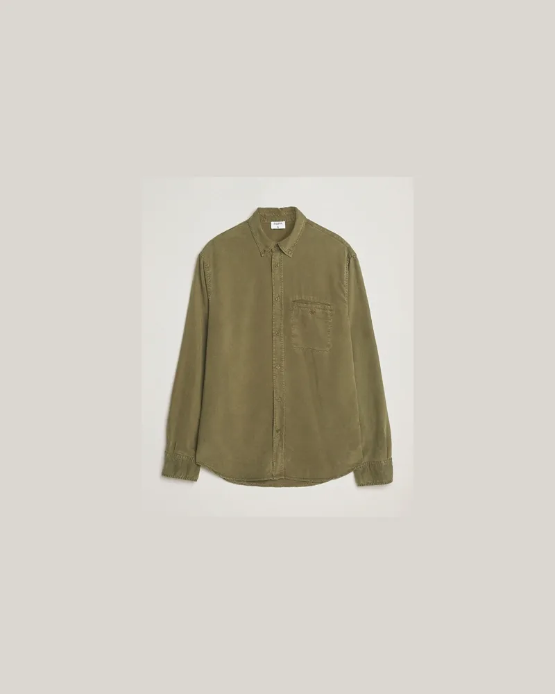 Filippa K Zachary Lyocell Shirt Dark Olive Grün