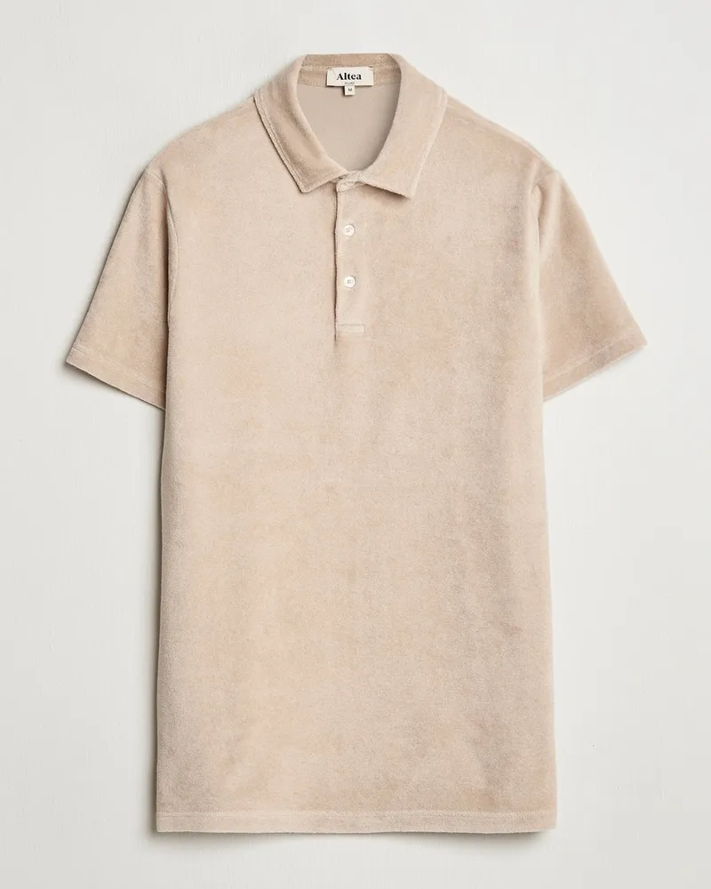 Altea Terry Cotton Polo Beige Beige