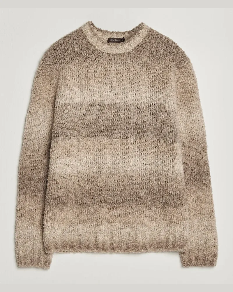 Oscar Jacobson Ronnie Heavy Knitted Wool Crewneck Beige Beige