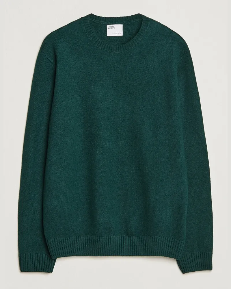 COLORFUL STANDARD Classic Merino Wool Crew Neck Emerald Green Grün