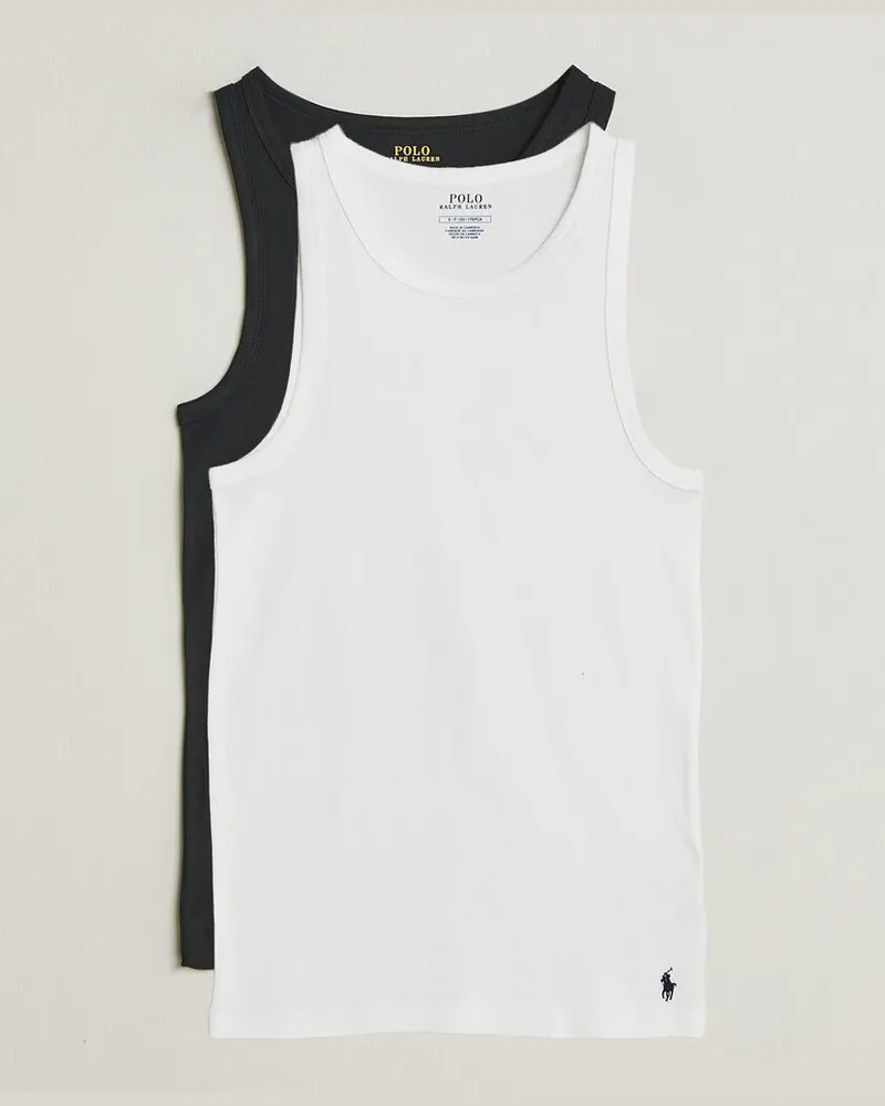 Ralph Lauren 2-Pack Tank Top Black/White Weiß
