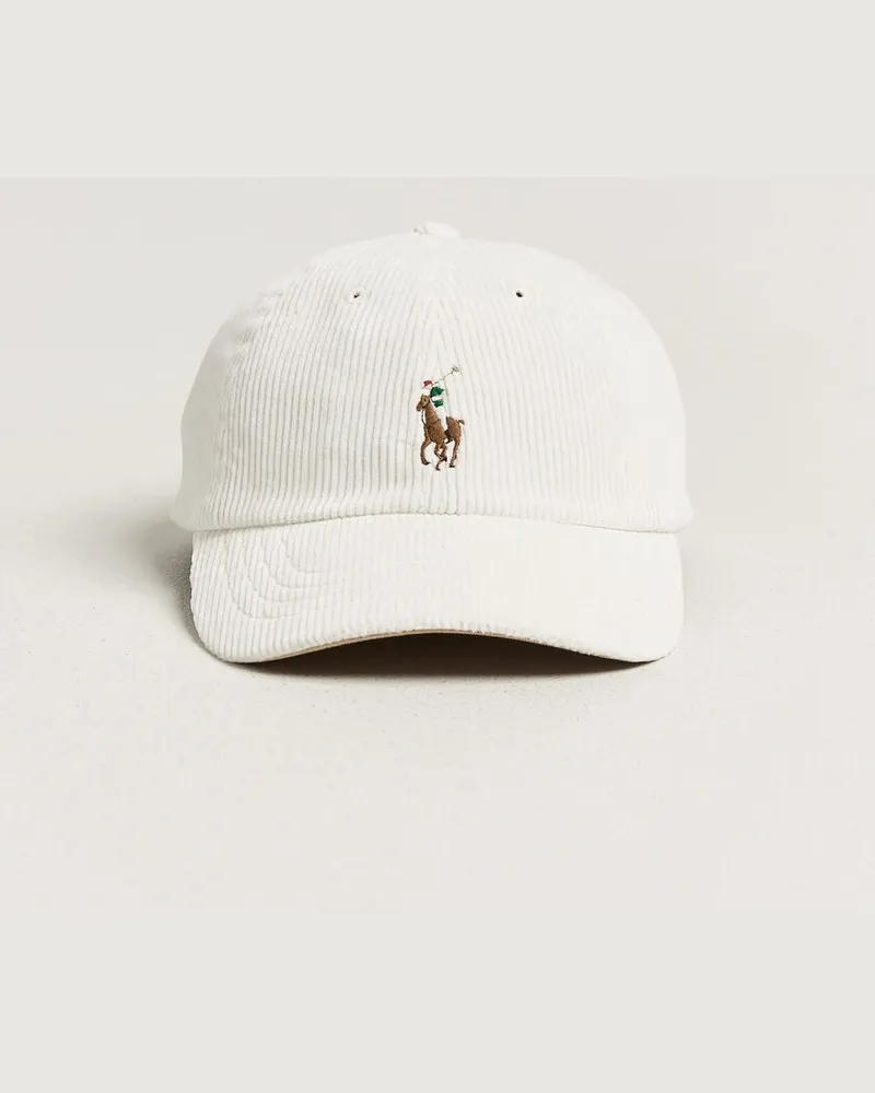 Ralph Lauren Corduroy Cap Warm White Weiß