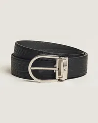 Montblanc 40mm Horseshoe Buckle Belt Black Schwarz