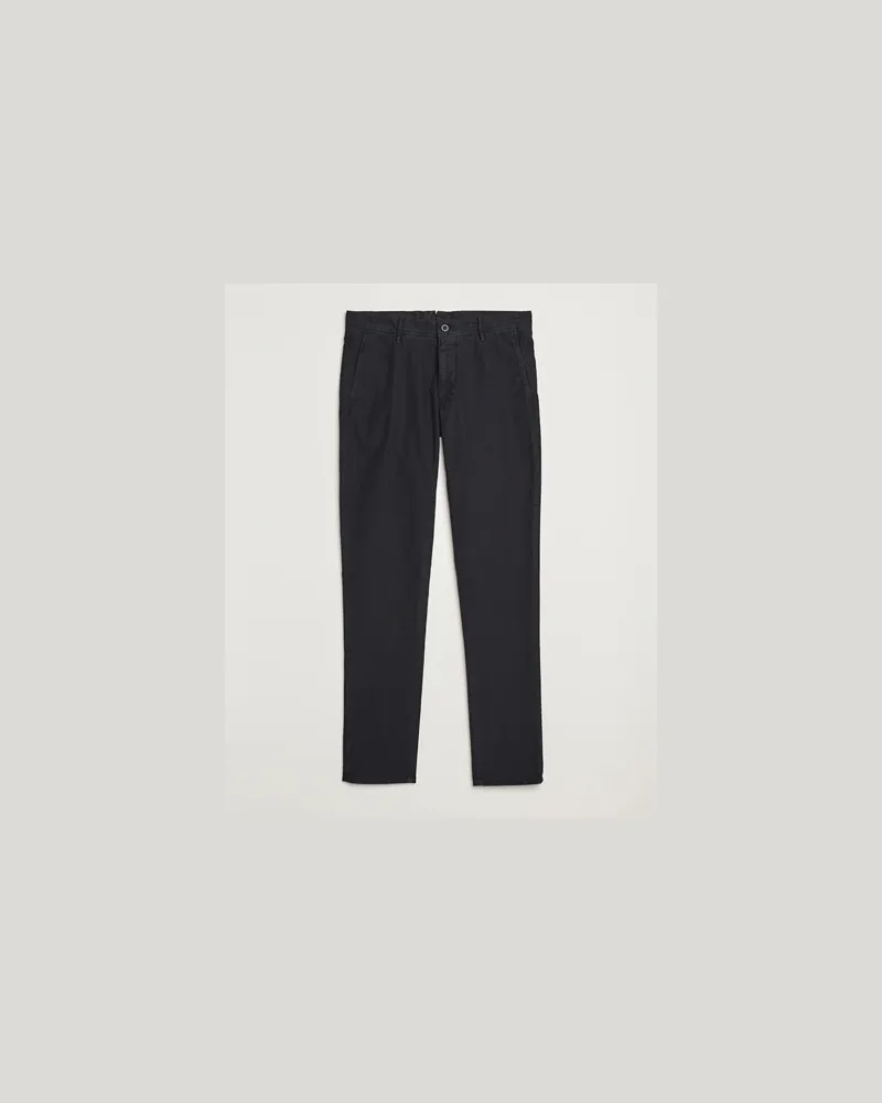 Incotex Slim Fit Garment Dyed Slacks Black Schwarz