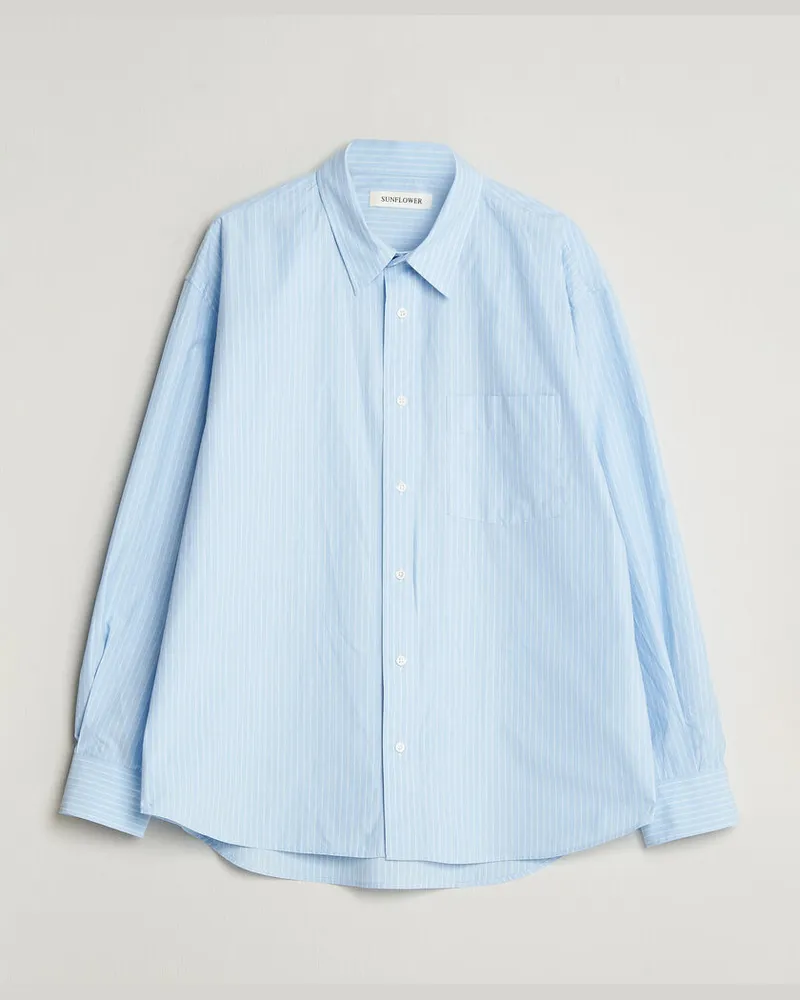 Sunflower New Base Shirt Light Blue Stripe Blau