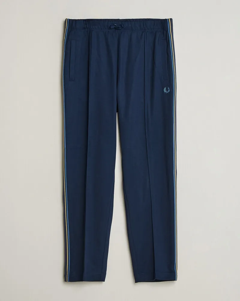 Fred Perry Tramline Taped Track Pants Tennis Blue Blau