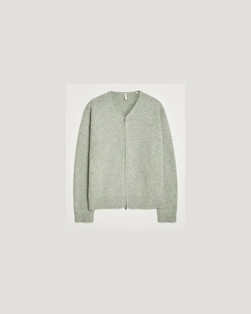 Sunflower Donegal Zip Cardigan Green Grün