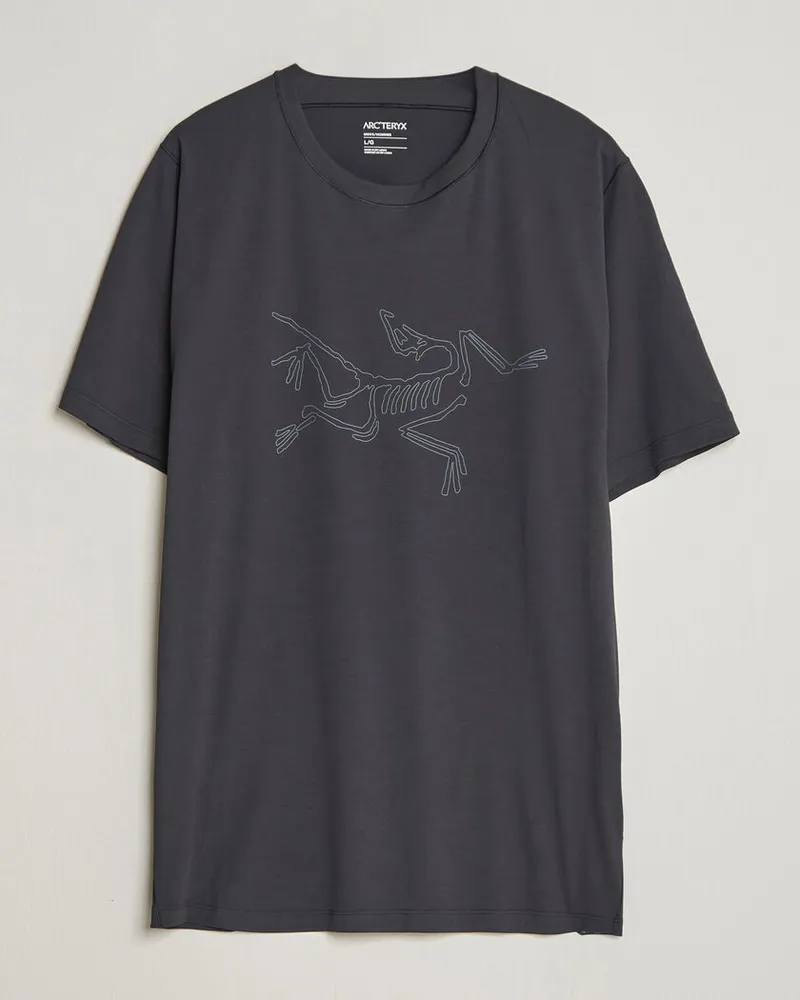 Arc'teryx Cormac Bird Logo Crew Neck T-Shirt Black Schwarz