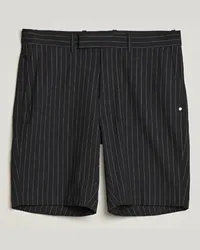 Ralph Lauren Tailored Golf Shorts Black Pinstripe Schwarz