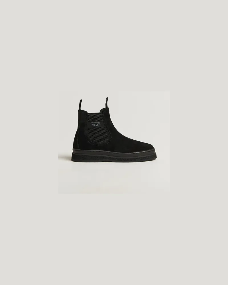 Gant Blistown Shearling Suede Chelsea Boot Black Schwarz