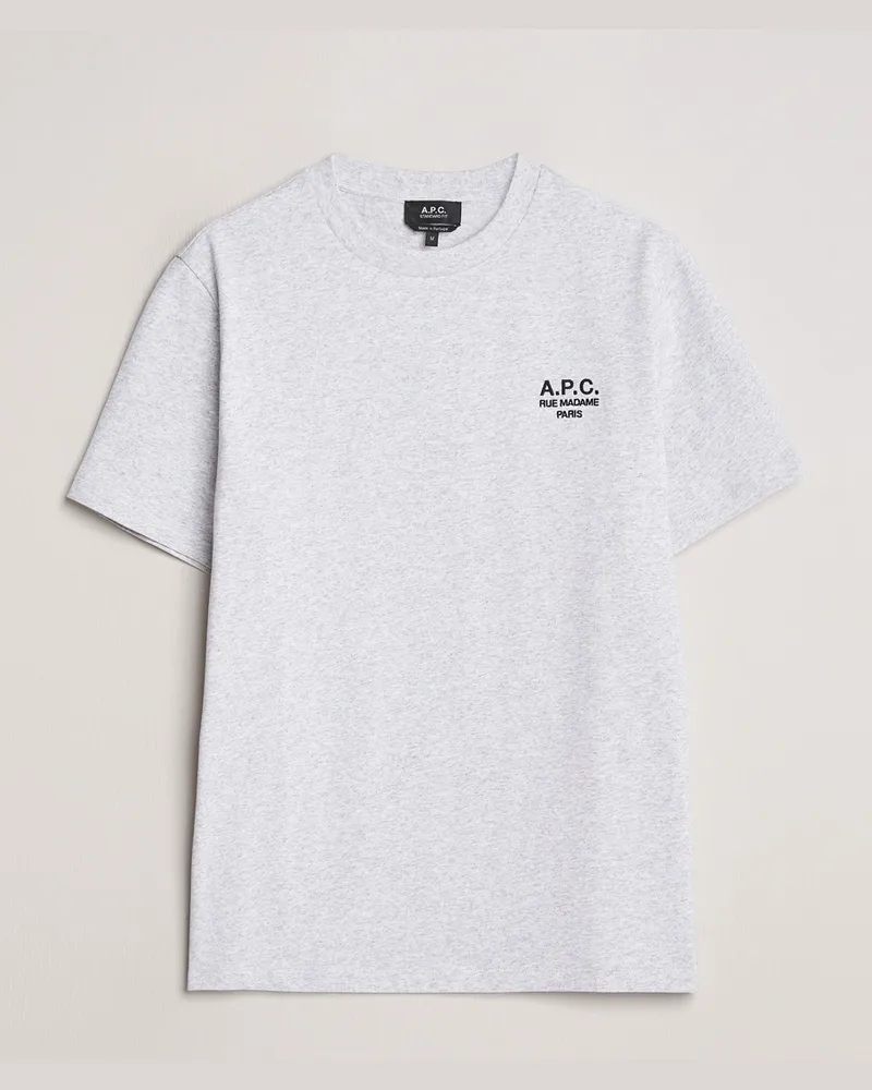 A.P.C. Rue Madame T-Shirt Heather Grey Grau