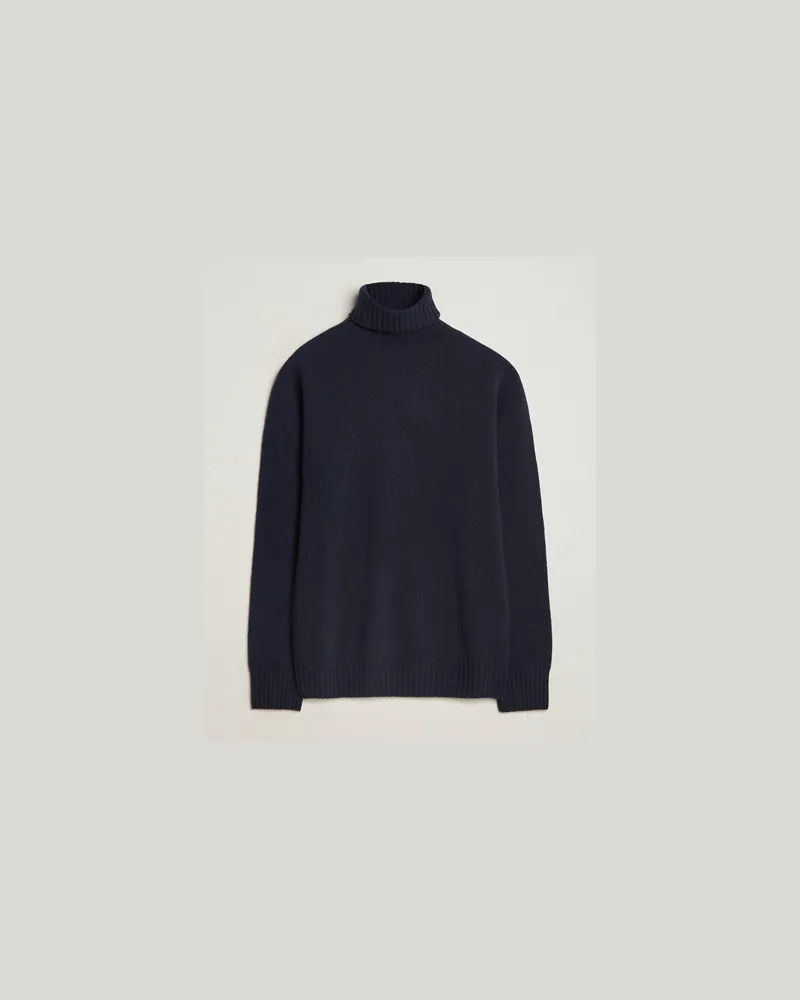 Altea Woll/Cashmere Rollneck Navy Blau