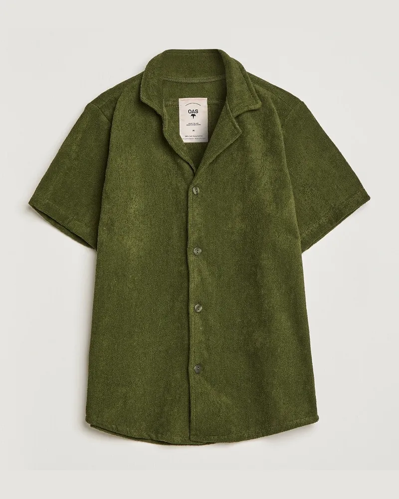 OAS Terry Cuba Short Sleeve Shirt Army Grün