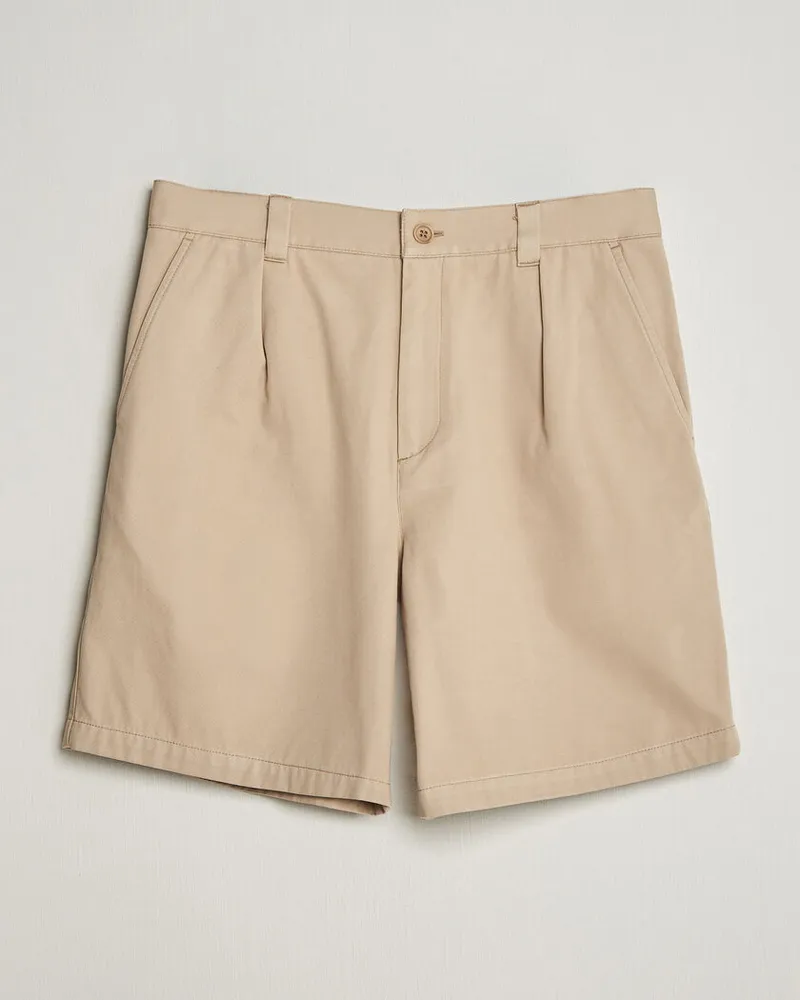 A.P.C. Otis Cotton Chino Shorts Beige Beige