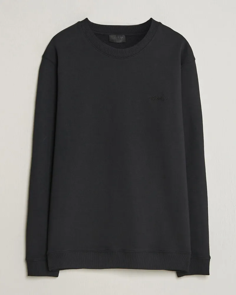 Dondup Logo Crew Neck Sweatshirt Black Schwarz