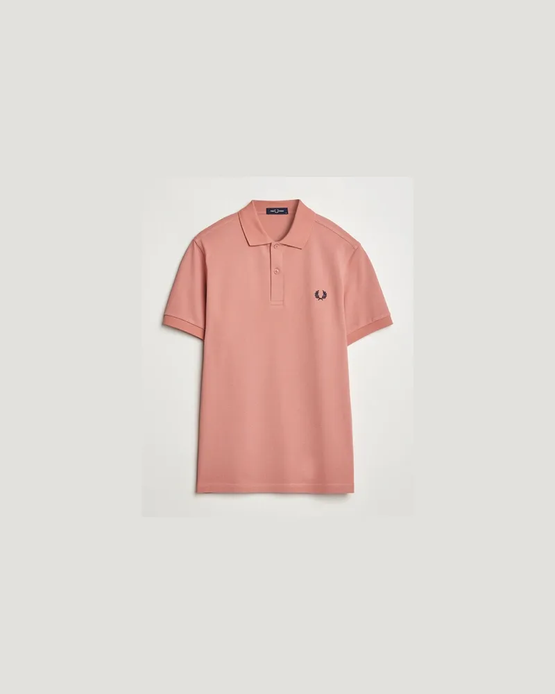 Fred Perry Plain Polo Shirt PInk Rosa