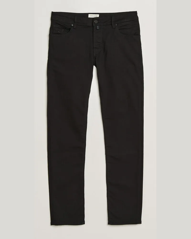 Jacob Cohën Nick Slim Fit Stretch Stay Black Jeans Rinse Wash Schwarz
