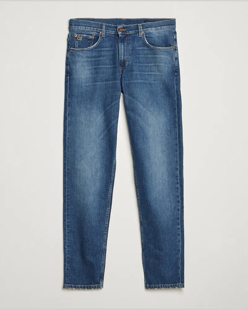 Oscar Jacobson Karl Cotton Stretch Jeans Vintage Wash Blau