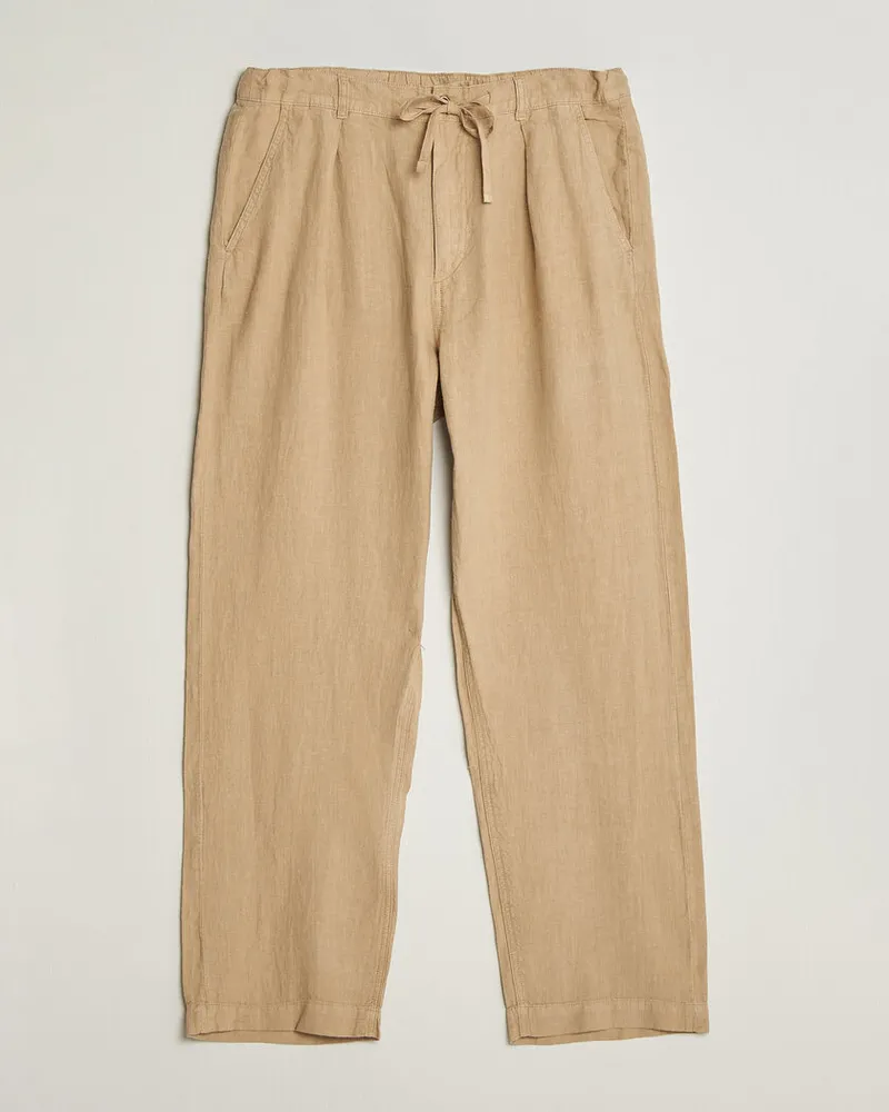Ralph Lauren Easy Fit Pleated Trousers Coastal Beige Beige