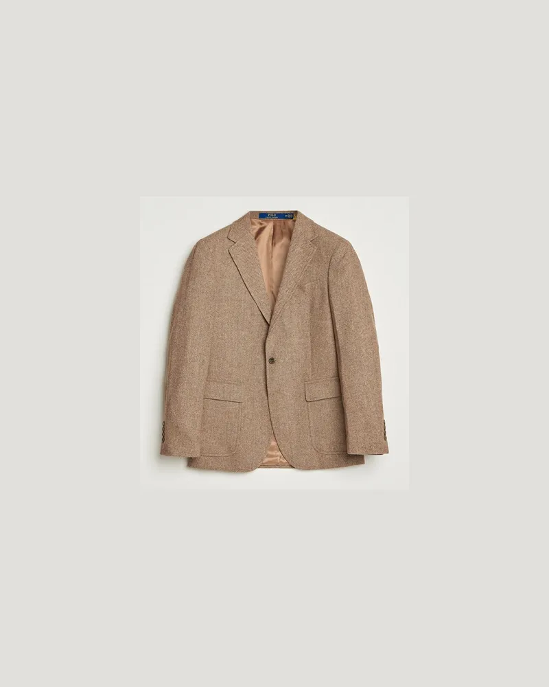Ralph Lauren Single Breasted Herringbone Sportcoat Brown/Tan Braun