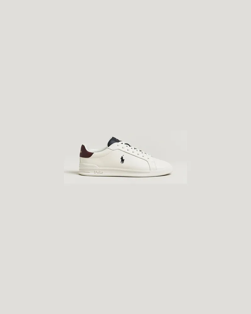 Ralph Lauren Heritage Court Sneakers Off White/Navy Weiß