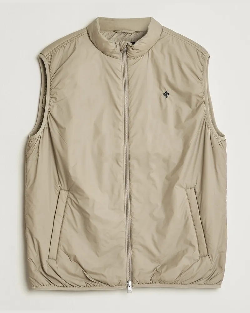 Morris Bradley Padded Vest Khaki Beige