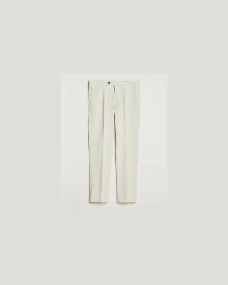 Briglia 1949 Easy Fit Corduroy Trousers Off White Weiß