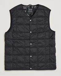 TAION V-Neck Lightweight Down Vest Black Schwarz