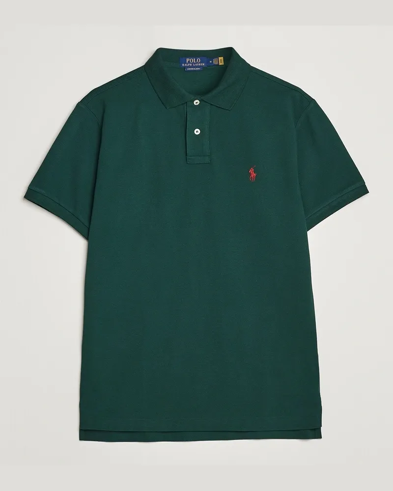 Ralph Lauren Custom Slim Fit Polo College Green Grün