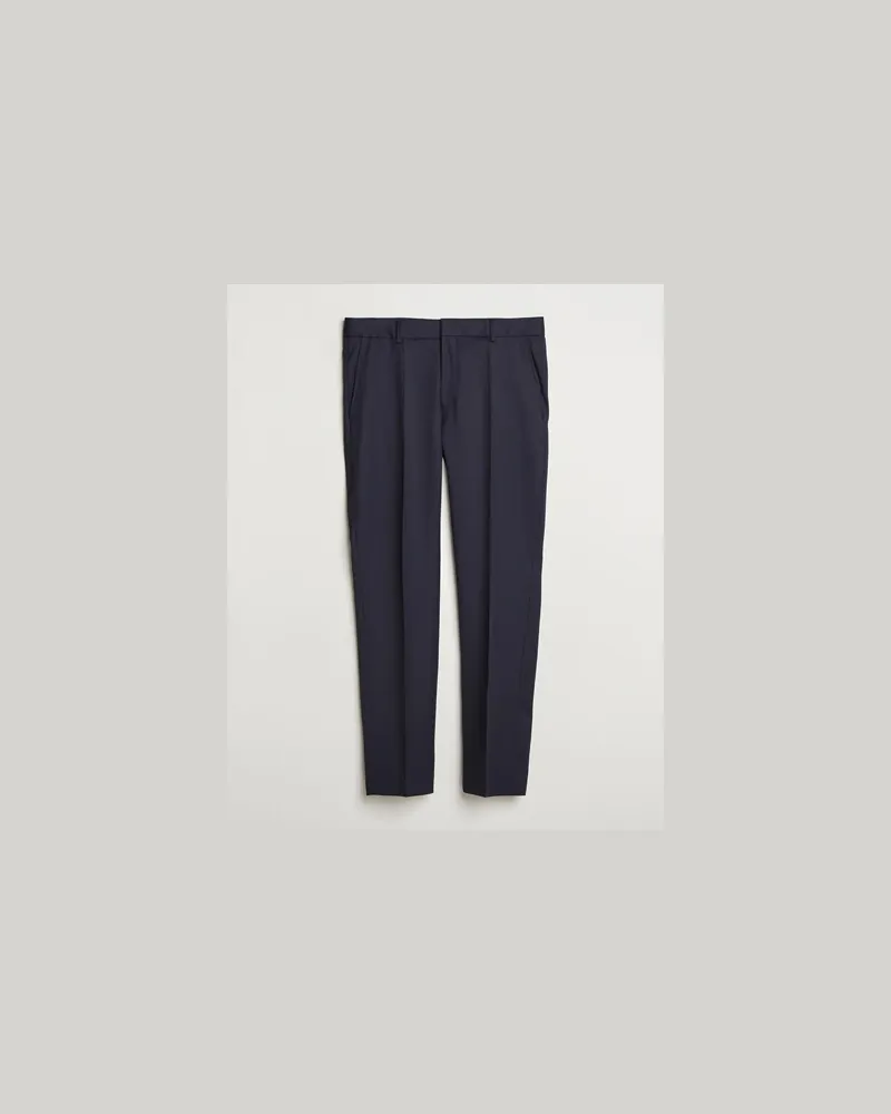 HUGO BOSS Perin Pleated Trousers Dark Blue Blau