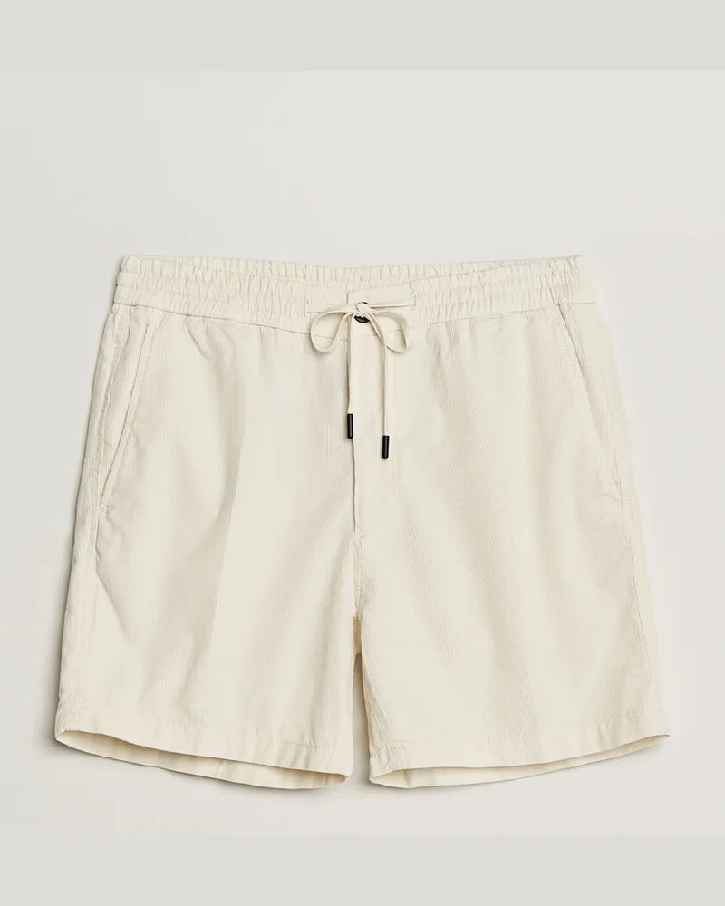 Incotex Baby Corduroy Drawstring Shorts Off White Weiß