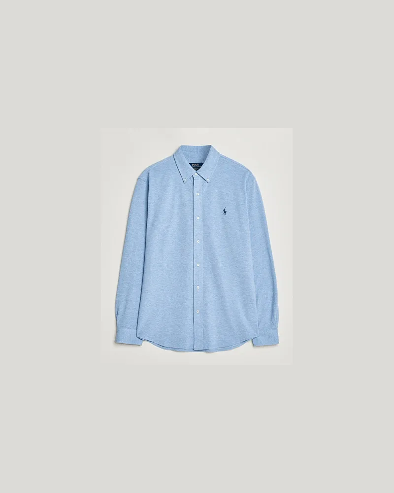 Ralph Lauren Featherweight Mesh Shirt Isle Heather Blau