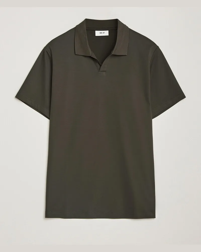 NN 07 Paul Mercerized Polo Dark Army Grün