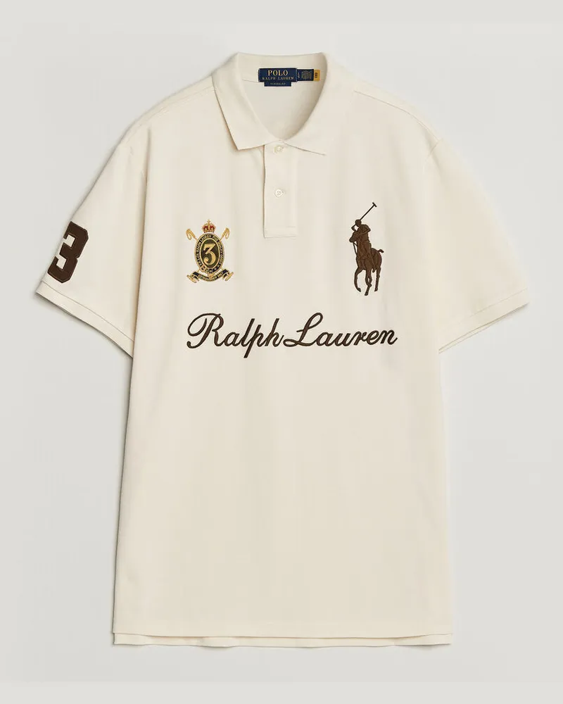 Ralph Lauren Classic Fit Team Polo Guide Cream Beige