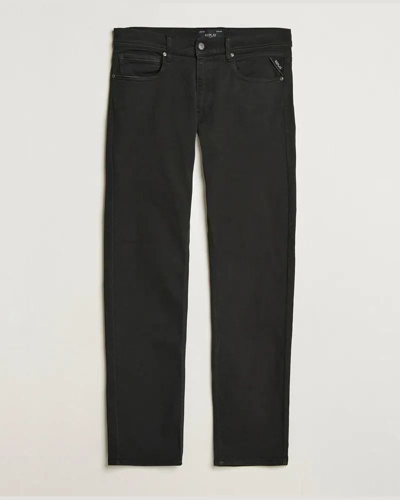 Replay Grover Hyperflex 5-Pocket Pants Black Schwarz