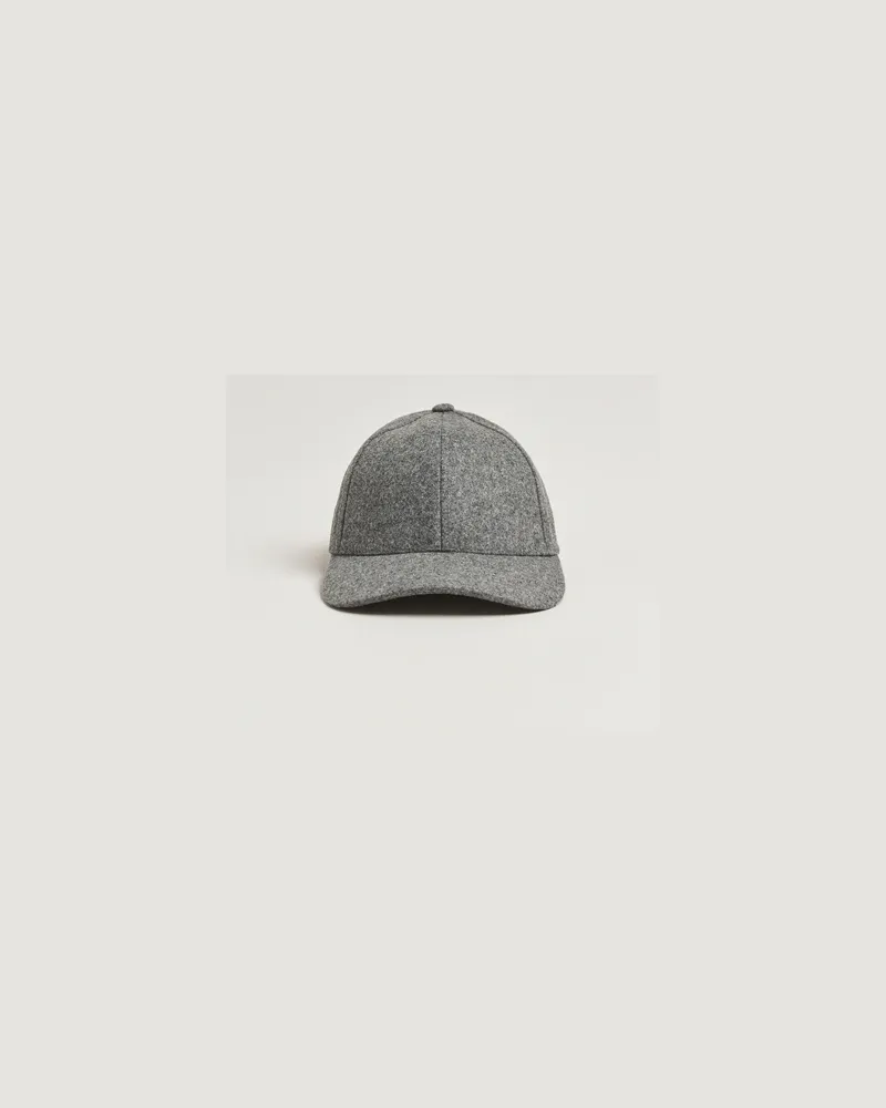 Varsity Headware Flannel Baseball Cap Granite Grey Grau
