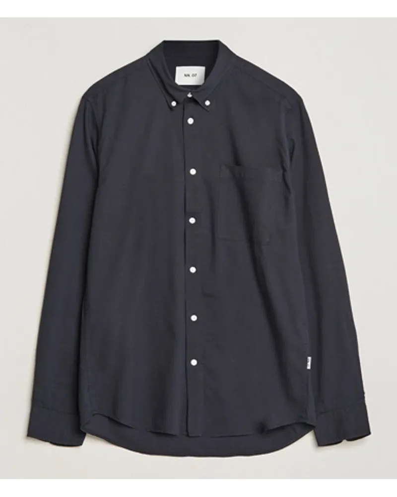 NN 07 Arne Tencel Shirt Black Schwarz