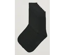 9-Pack True Baumwoll Socks Black