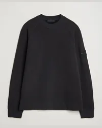 Stone Island Ghost Organic Baumwoll Fleece Sweatshirt Black Schwarz