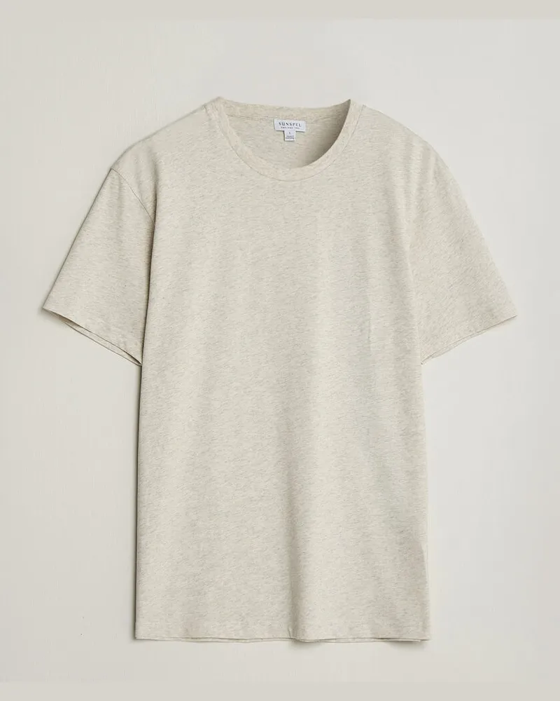 Sunspel Riviera Midweight T-Shirt Archive White Weiß