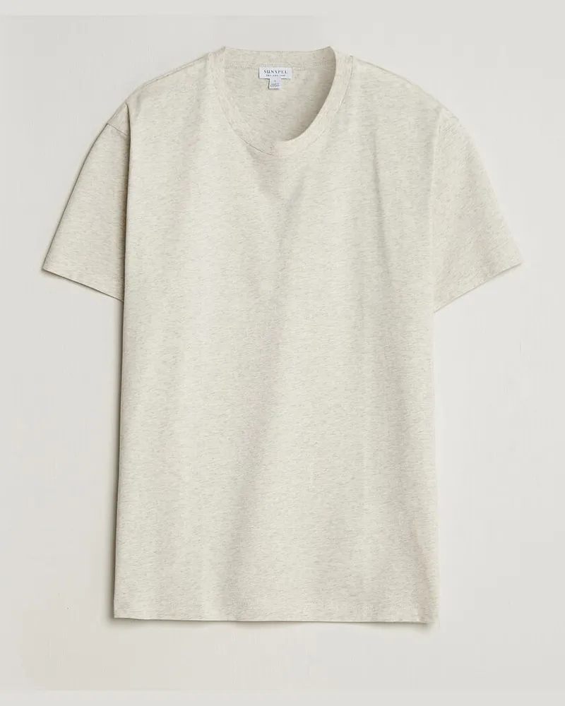 Sunspel Riviera Midweight T-Shirt Archive White Weiß