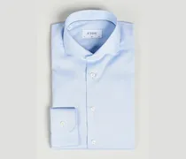 Slim Fit Twill Cut Away Shirt Light Blue