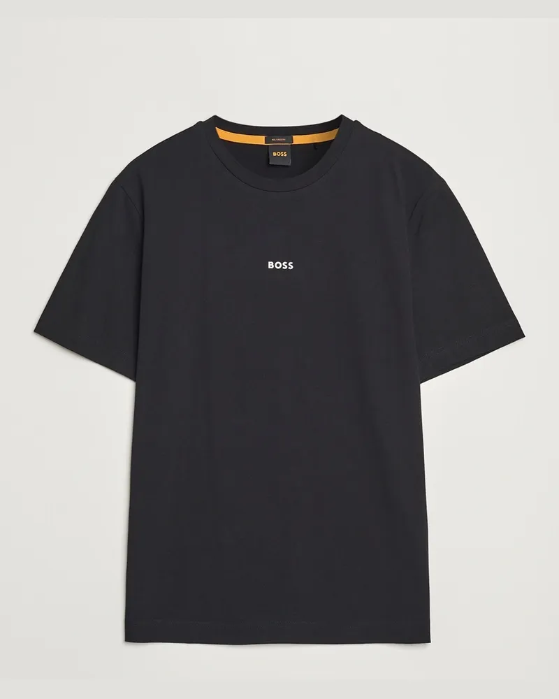HUGO BOSS Tchup Logo Crew Neck T-Shirt Black Schwarz
