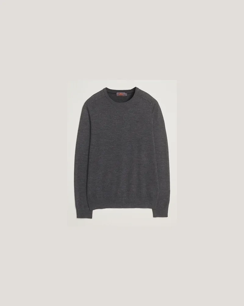 Morris Merino O-Neck Grey Grau