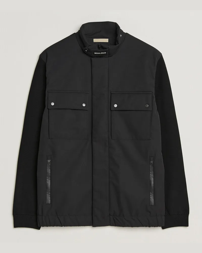 Woolrich Two Layers Hybrid Jacket Black Schwarz