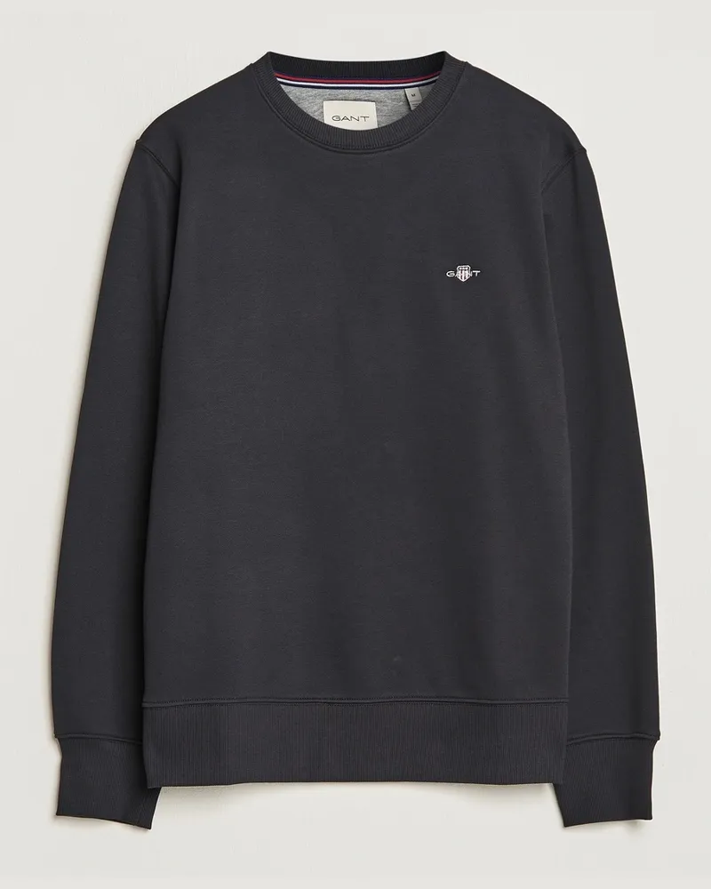 Gant Original Crew Neck Sweatshirt Black Schwarz