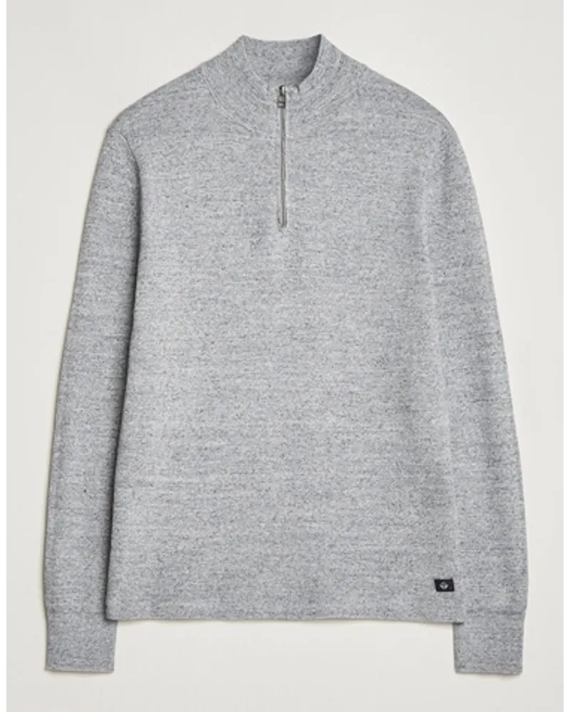 Dockers Half Zip Sweater Smokestack Heather Grau